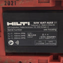 ☆中古品☆HILTI ヒルティ 21.6V 充電式インパクトレンチ SIW6AT-A22 バッテリ1個(21.6V3.0Ah) 充電器 ケース付 コードレス - 10