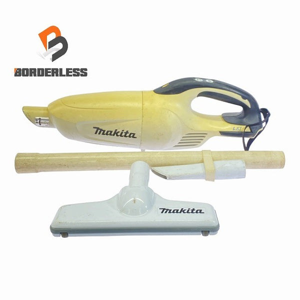 ☆中古品☆makita マキタ 18V 充電式クリーナー CL181FD 白 本体＋パイプ＋ノズル付 コードレス バッテリー式 ハンディ 掃除機114735 - 1