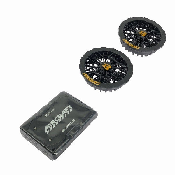 ☆未使用品セット☆BURTLE バートル エアークラフト リチウムイオンバッテリー AC09 ファンユニット AC09-1 暑さ対策117238 - 2