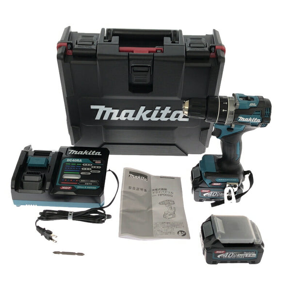 ☆未使用品☆ makita マキタ 40Vmax 充電式震動ドライバドリル HP002GRDX バッテリ2個(40V 2.5Ah) 充電器 ケース付 - 4