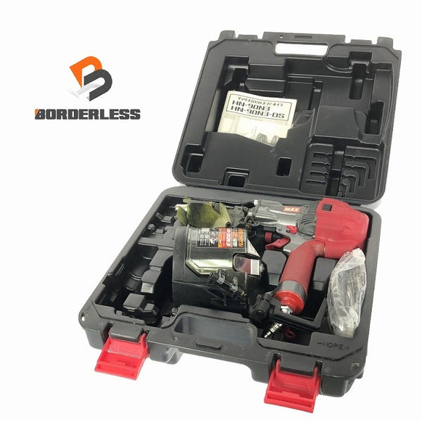 ☆中古品☆MAX マックス 90mm 高圧 コイルネイラ HN-90N3 ケース付  