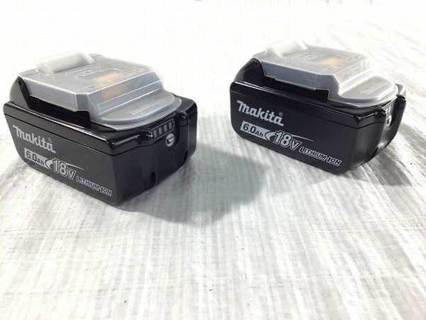 ☆未使用品2個セット☆ makita マキタ 18V 6.0Ah 純正リチウムイオンバッテリー BL1860B 急速充電対応 残量表示付 電池 雪マーク - 4