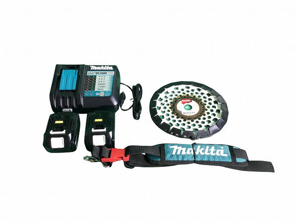 ☆中古品☆makita マキタ 18V 充電式草刈り機 MUR191UD バッテリー2個(18V 6.0AH) 充電器 刈払い機 コードレス 草刈機 - 10