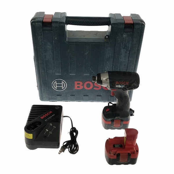 ☆中古品☆BOSCH ボッシュ 14.4V 充電式インパクトドライバー GDR14.4V-LIN バッテリー2個(14.4V 2.6AH) 充電器 ケース付 - 4