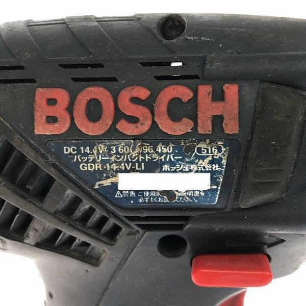 ☆中古品☆BOSCH ボッシュ 14.4V 充電式インパクトドライバー GDR14.4V-LIN バッテリー2個(14.4V 2.6AH) 充電器 ケース付 - 8