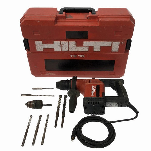 ☆中古品☆HILTI ヒルティ 100V ハンマードリル TE15 ケース付 SDSプラス コード式 ハンマドリル 穴あけ 穿孔 - 4