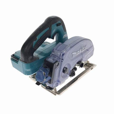 ☆中古品☆makita マキタ 125mm 18V 充電式防じんマルノコ 青/ブルー 本体のみ - 0