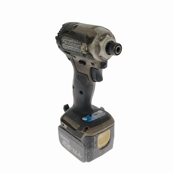 ☆中古品☆makita マキタ 18V 充電式インパクトドライバ TD161D オーセンティックブラウン/茶 バッテリー 1個(14V6.0Ah) 充電器付 - 4