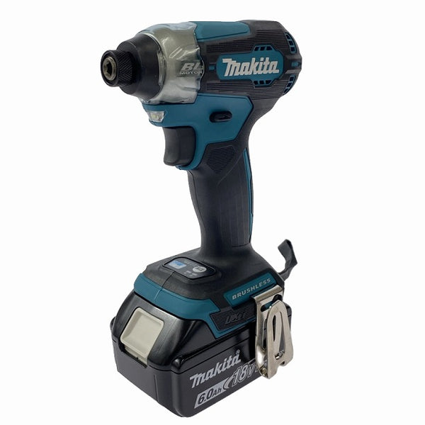 ☆未使用品☆ makita マキタ 18V 充電式インパクトドライバ TD157DRGX 青/ブルー バッテリ2個(18V 6.0Ah) 充電器 ケース付 - 3