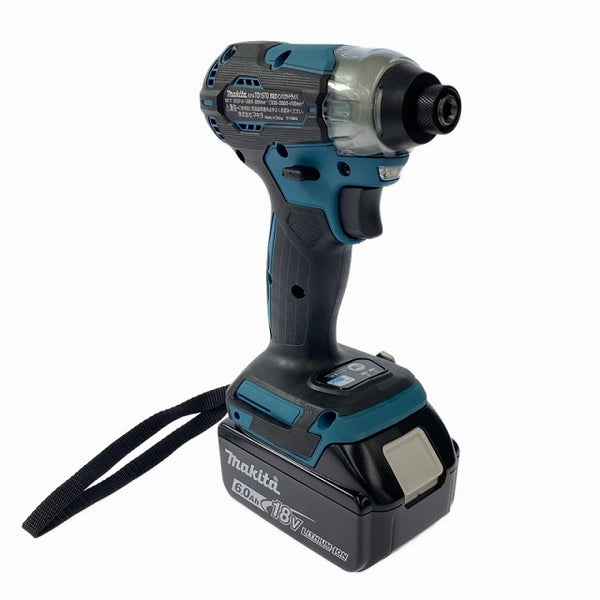 ☆未使用品☆ makita マキタ 18V 充電式インパクトドライバ TD157DRGX 青/ブルー バッテリ2個(18V 6.0Ah) 充電器 ケース付 - 5