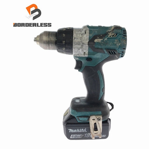 ☆中古品☆makita マキタ 18V 震動ドライバドリル HP481D バッテリ1個(18V6.0Ah) コードレス 振動ドライバドリル ドリルドライバー