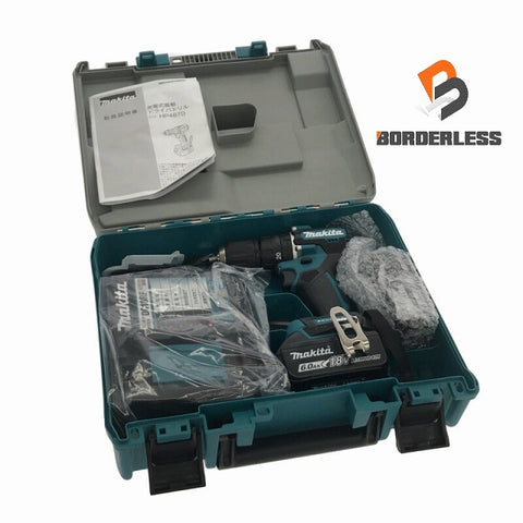 ☆未使用品☆ makita マキタ 18V 充電式震動ドライバドリル HP487DRGX バッテリ2個(18V 6.0Ah) 充電器 ケース付き - 0