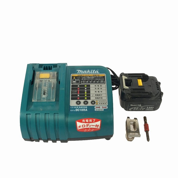 ☆中古品☆makita マキタ 14.4V 充電式インパクトドライバ TD133D バッテリー2個(14.4V 3.0Ah) 充電器付き 電動工具 締め付け - 9