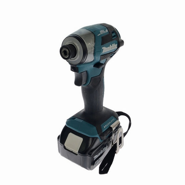 ☆美品☆makita マキタ 18V 充電式インパクトドライバー TD173DRGX 青/ブルー バッテリ2個(18V6.0Ah) 充電器 ケース付 コードレス - 3