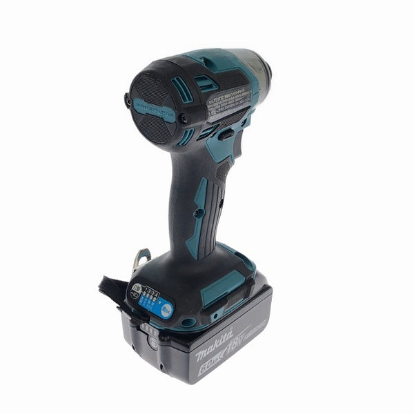 ☆美品☆makita マキタ 18V 充電式インパクトドライバー TD173DRGX 青/ブルー バッテリ2個(18V6.0Ah) 充電器 ケース付 コードレス - 6