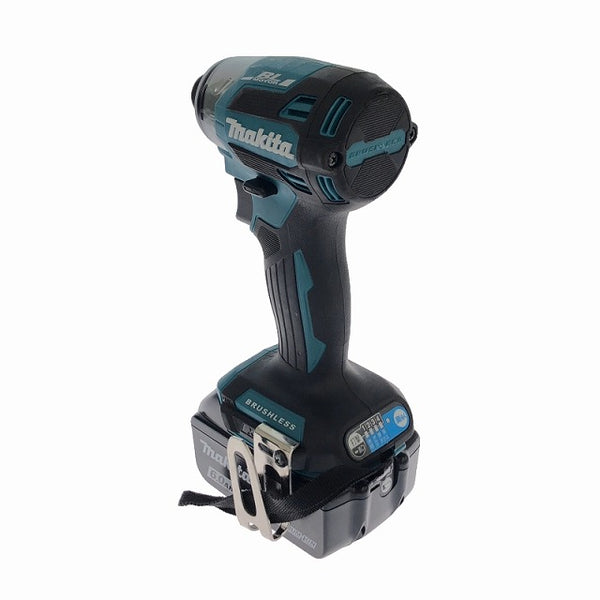 ☆美品☆makita マキタ 18V 充電式インパクトドライバー TD173DRGX 青/ブルー バッテリ2個(18V6.0Ah) 充電器 ケース付 コードレス - 7