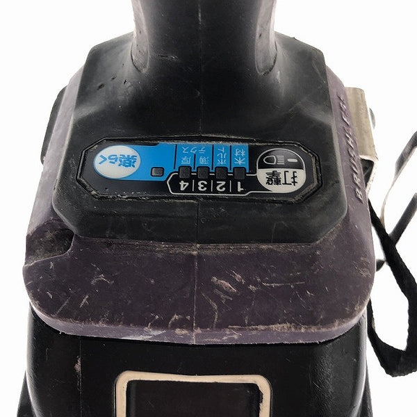 ☆中古品☆makita マキタ 18V 充電式インパクトドライバ TD172D 紫 バッテリー2個(18V 6.0Ah) ケース付き 電動工具 締め付け - 10