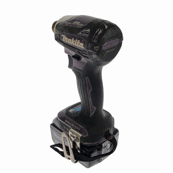 ☆中古品☆makita マキタ 18V 充電式インパクトドライバ TD172D 紫 バッテリー2個(18V 6.0Ah) ケース付き 電動工具 締め付け - 7