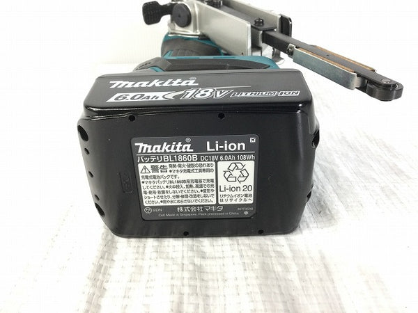 ☆未使用品☆ makita マキタ 18V 9mm 充電式 ベルトサンダ BS180DRG バッテリー1個(18V 6.0Ah) BL1860B 急速充電器付 - 9