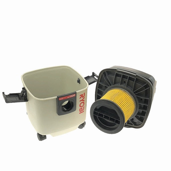 ☆中古品☆RYOBI リョービ 集じん機 VC-1100 ホース付 100V 乾湿両用 乾燥15L 液体12L 集塵機 掃除機 バキュームクリーナー - 8