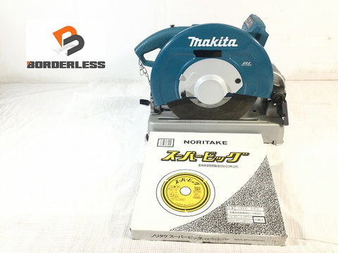 ☆美品☆makita マキタ 18V 355mm 充電式切断機 LW141D 切断砥石 ノリタケスーパービッグ 1000C23021 10枚付き 金属用両面