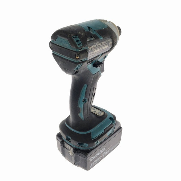 ☆中古品☆makita マキタ 18V 充電式インパクトドライバ TD148D 青/ブルー バッテリー(18V 3.0Ah)付き 電動工具 締め付け - 3