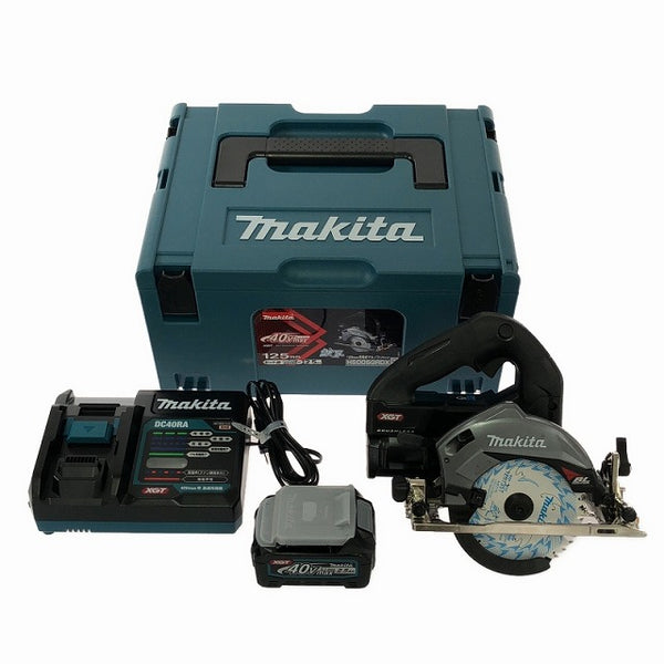 ☆未使用品☆makita マキタ 40Vmax 125mm 充電式マルノコ HS005GRDXB 黒 バッテリー2個(BL4025) 充電器 ケース付 - 4