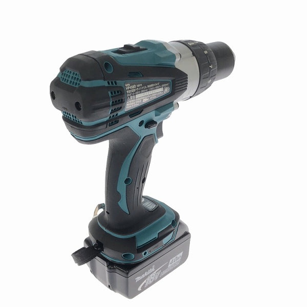 ☆中古品☆makita マキタ 18V 充電式震動ドライバドリル HP458DRMX バッテリー2個(18V4.0Ah) 充電器 ケース 説明書付 - 6