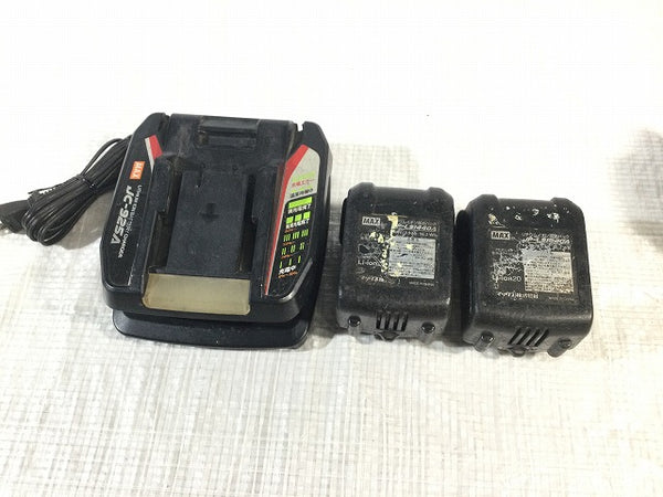 ☆中古品☆ MAX マックス 14.4V 鉄筋結束機 ツインタイア RB-440T バッテリー2個( 14.4V 4.0Ah) 充電器 ケース付 ツインタイヤ - 10