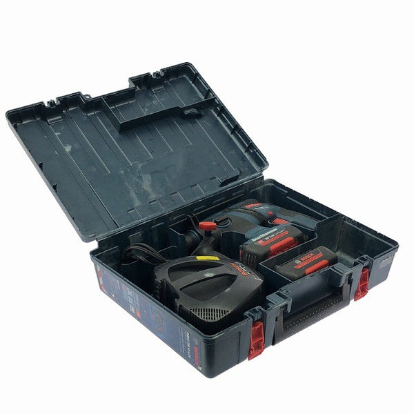 ☆比較的綺麗☆ BOSCH ボッシュ 36V 充電式ハンマドリル GBH36V-LIY 充電器 純正バッテリー2個付 ケース SDSプラス126327 - 2