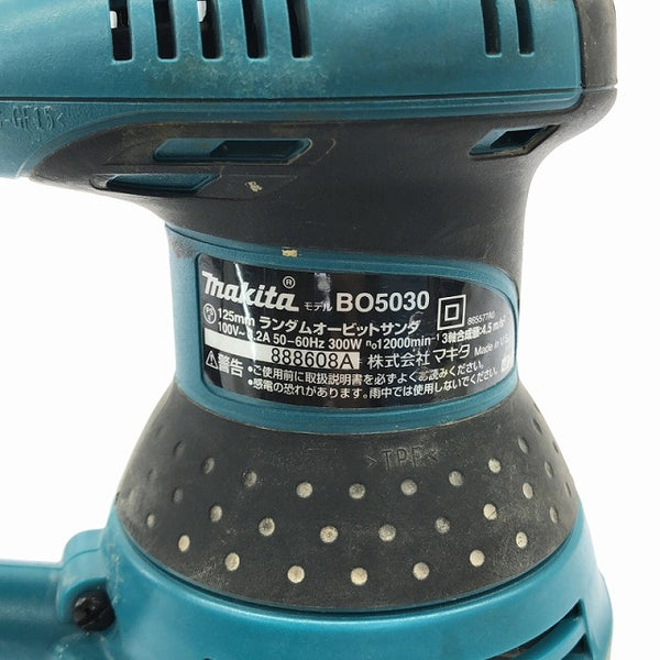 ☆中古品☆makita マキタ 100V 125mm ランダムオービットサンダ BO5030 本体のみ 研磨 研削 大工道具 サンダー - 8