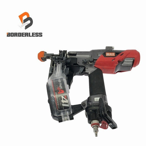 ☆中古品☆MAX マックス 41mm 高圧 ターボドライバー HV-R41G6(D) エアビス打機 エアビス打ち機 ねじ打機 ねじ打ち機114531
