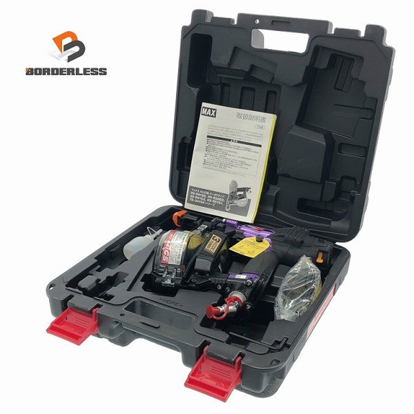 ☆未使用 限定色☆ MAX マックス 高圧ねじ打ち機ターボドライバ HV-R41G5-M 紫/メタリックパープル ケース付 エアビス打機 ねじ打機117183 - 1