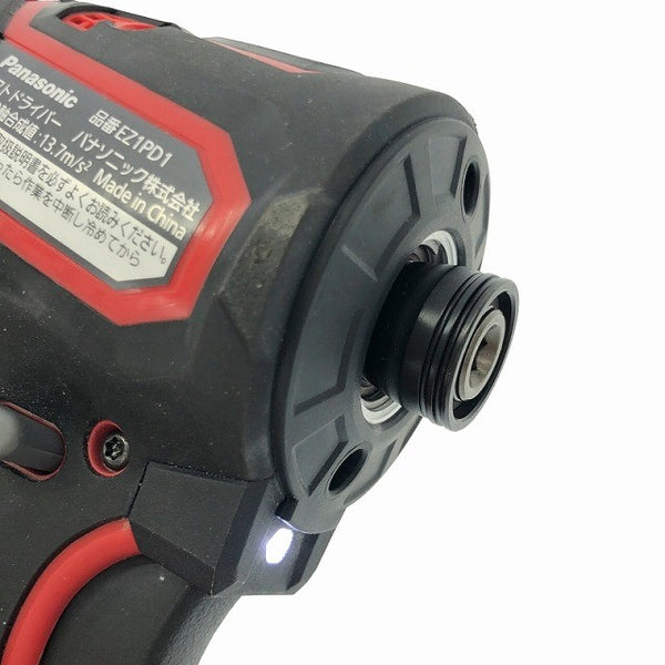 ☆比較的綺麗☆Panasonic パナソニック 14.4V/18V 充電インパクトドライバー EZ1PD1 レッド バッテリ1個(18V 3.0Ah)付 - 6