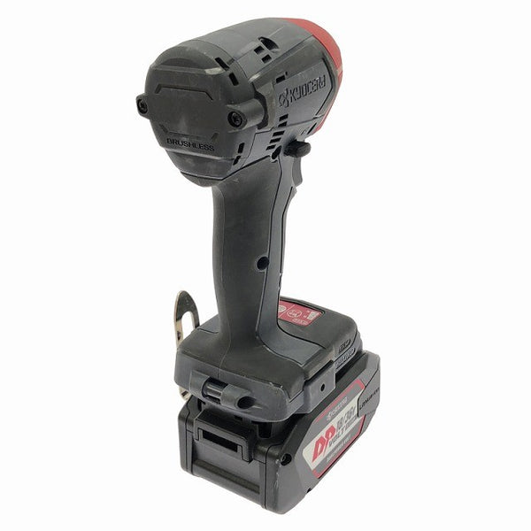 ☆極美品☆ KYOCERA 京セラ 18V/36V 充電式インパクトドライバー DID183 本体+バッテリー1個(5.0Ah)+ビット133479 - 4