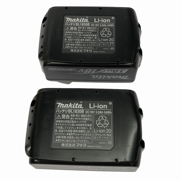 ☆箱違い未使用品2個セット☆ makita マキタ 18V 3.0Ah 純正リチウムイオンバッテリー BL1830B 急速 残量 LITHIUM-ION 雪/飛行機マーク125780 - 10