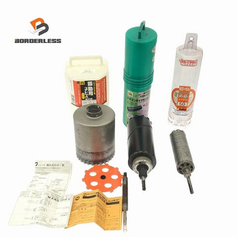 ☆中古美品 保管品3点セット☆ミヤナガ 振動用コアドリルSコア PCSW120C unika 乾式ダイヤDC ハウスB.M 乾式鉄筋コンクリート用118048