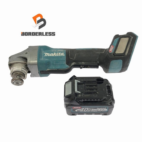 ☆中古品☆makita マキタ 40Vmax 100mm 充電式ディスクグラインダー GA019G バッテリ1個(2.5Ah)付 コードレス ディスクサンダー