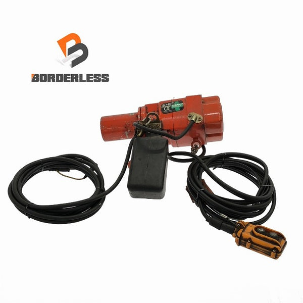 ☆中古品☆象印 エレファント 100V 小型電気チェーンブロック トルコン aS-01 M4 リモコン付 荷重100kg 揚程3m 電動チェンブロック112794 - 1