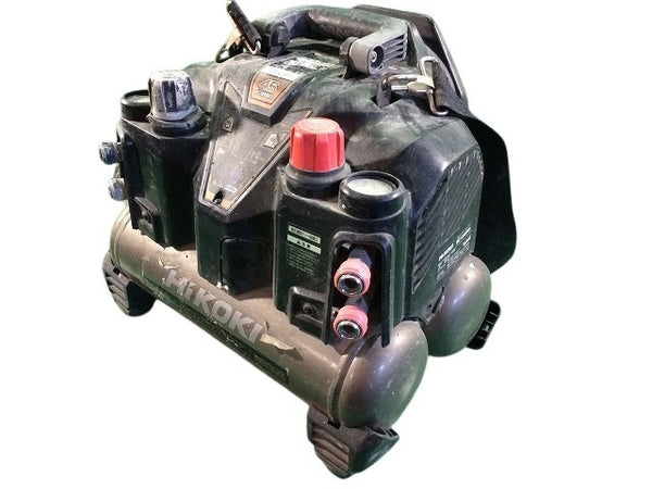 ☆中古品☆HIKOKI ハイコーキ 100V 8L 常圧/高圧 エアコンプレッサー EC1245H3 黒/ブラック エアーツール - 3