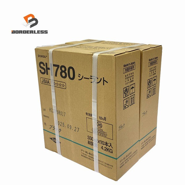 ☆未使用品2ケースセット☆ダウ・東レ株式会社 シーラント ブラック SH780  330ml×10本入×2ケースセット コーキング材 内装130896 - 1