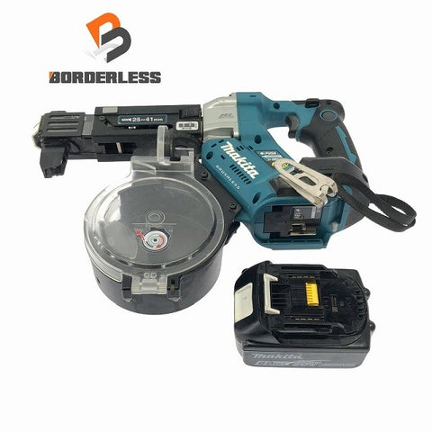 ☆中古品☆makita マキタ 18V 充電式オートパックスクリュードライバ FR451D バッテリー1個(18V 6.0Ah)付 ボード用ドライバー
