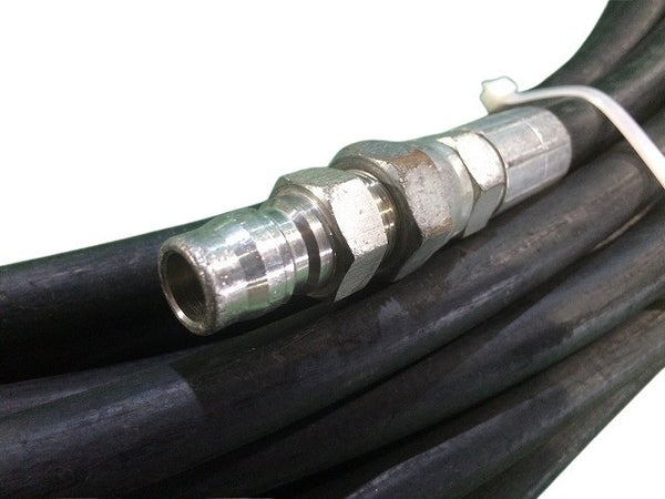 ☆中古品2点セット☆SEIWA セイワ 20ｍ ゴムホース×2 外径約17mm カプラ付き 高圧洗浄機 - 6