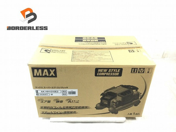☆未使用品☆MAX マックス 100V 高圧専用 エアコンプレッサー AK-HH1310E2 AK98477 赤/レッド エアーコンプレッサー134232 - 1