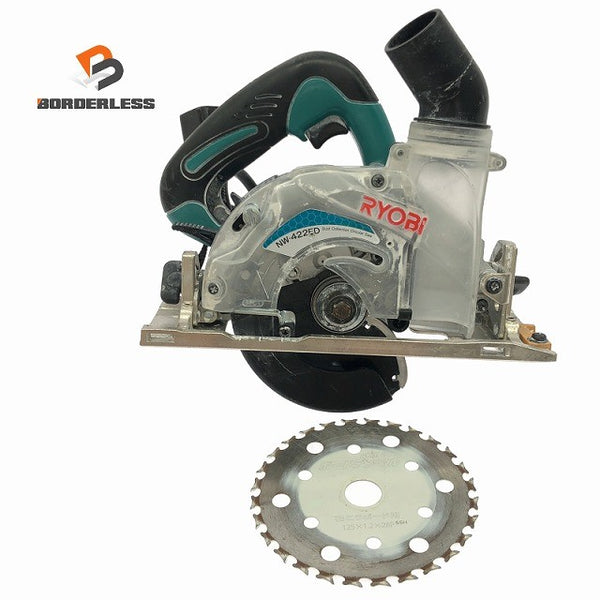 ☆中古品☆RYOBI リョービ 125mm 電子集じん丸ノコ NW-422ED ショートコード 集塵 丸のこ 丸鋸 マルノコ 切断機 カッター136491 - 1