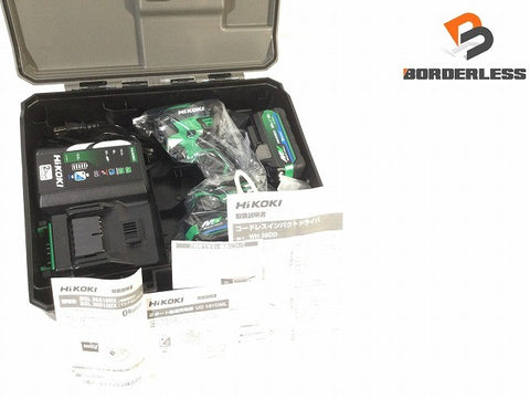 ☆未使用☆HiKOKI ハイコーキ 36V コードレスインパクトドライバー WH36DD(2XHLSZ) 緑 バッテリ2個(BSL36A18X) 充電器 ケース付124968 - 0