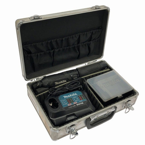 ☆中古品☆makita マキタ 7.2V 充電式ペンインパクトドライバー TD022DSHXB 黒/ブラック バッテリ2個(1.5Ah) 充電器 ケース付135321 - 0