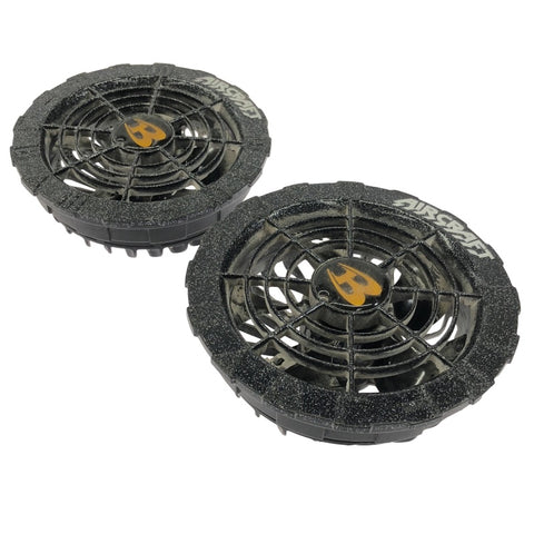 ☆中古品☆BURTLE バートル 22V エアークラフト専用バッテリー AC08 黒 ファンユニット AC08-2 マットブラック 空調作業服用118036 - 0