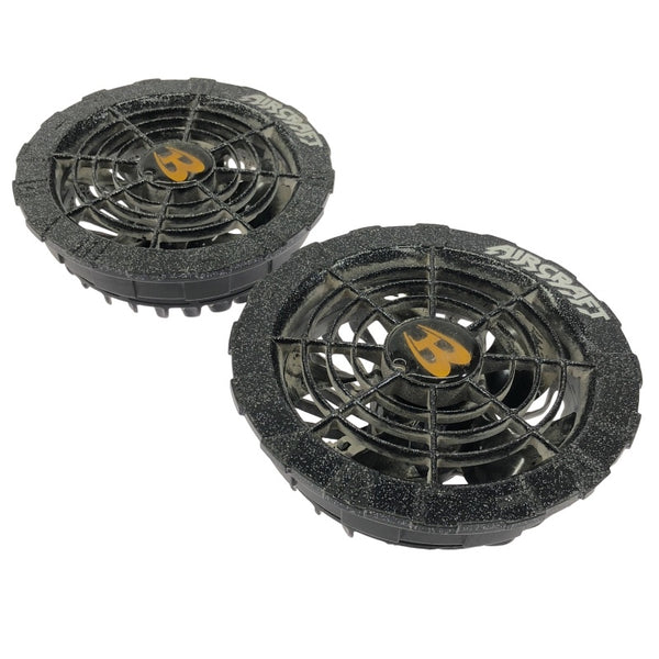 ☆中古品☆BURTLE バートル 22V エアークラフト専用バッテリー AC08 黒 ファンユニット AC08-2 マットブラック 空調作業服用118036 - 2