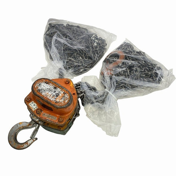 ☆中古品☆KITO キトーマイティ M3形 CB010 荷重1t/1トン 揚程2.5m チェーンブロック ホイスト 荷揚げ 吊り上げ 手動式117866 - 4